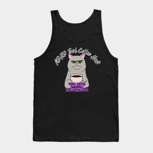 ADHD Iced Coffee Cat Tank Top